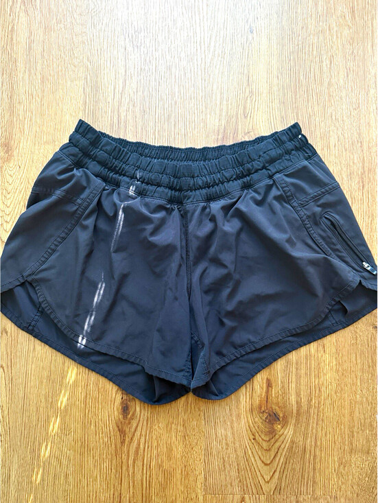 Pants - Lululemon Women’s Size 10 Black Running Shorts Zipper Pockets Athletic